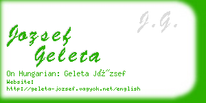jozsef geleta business card